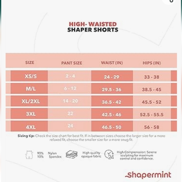 New in packaging Women's black  shaper shorts size M/L. - Picture 6 of 6